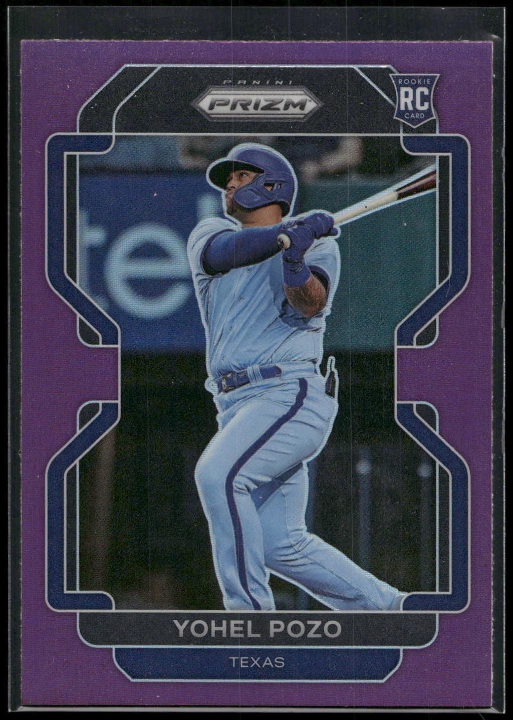 2022 Panini Prizm #220 Yohel Pozo Purple Prizm