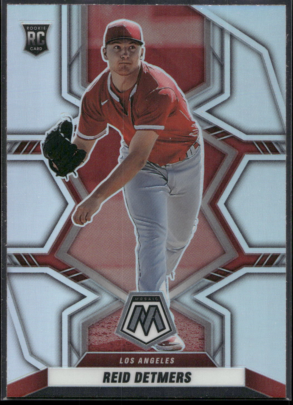 2022 Panini Mosaic #227 Reid Detmers Silver Prizm