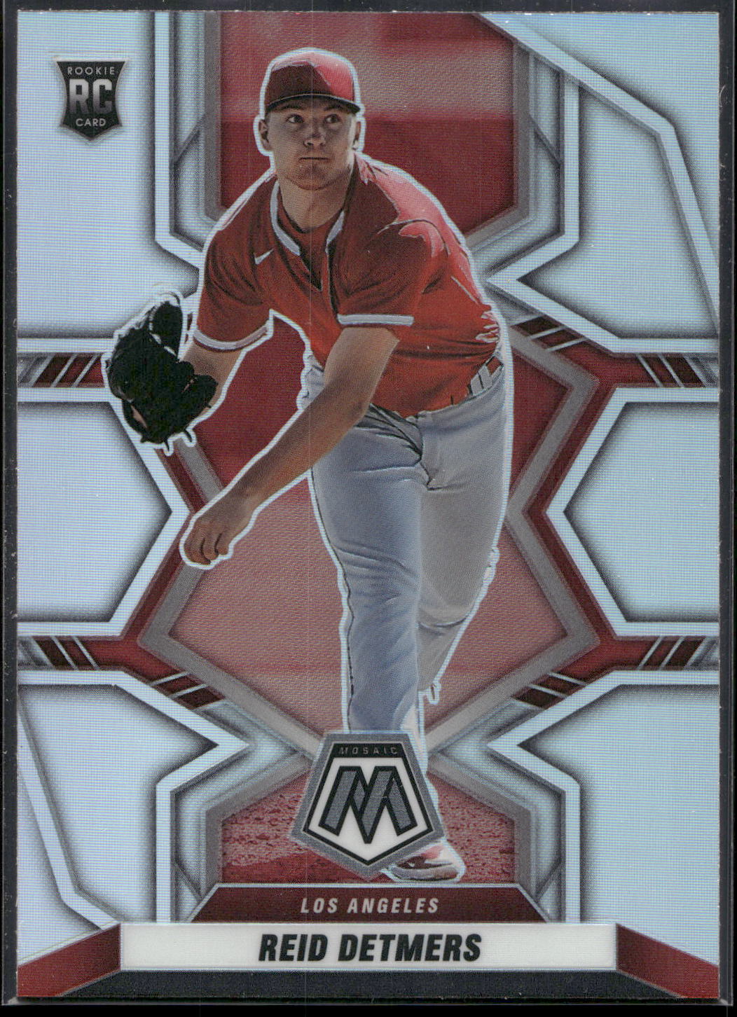 2022 Panini Mosaic #227 Reid Detmers Silver Prizm