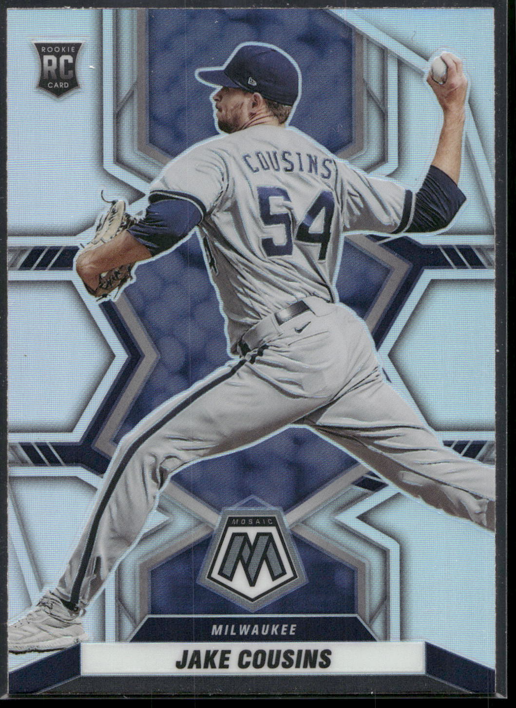 2022 Panini Mosaic #263 Jake Cousins Silver Prizm