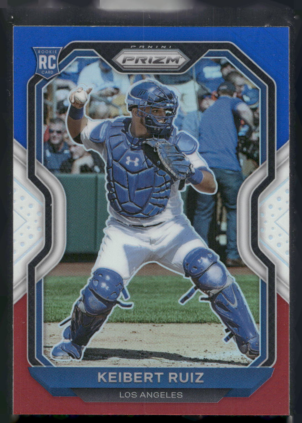 2021 Panini Prizm #87 Keibert Ruiz Red/White/Blue Prizm