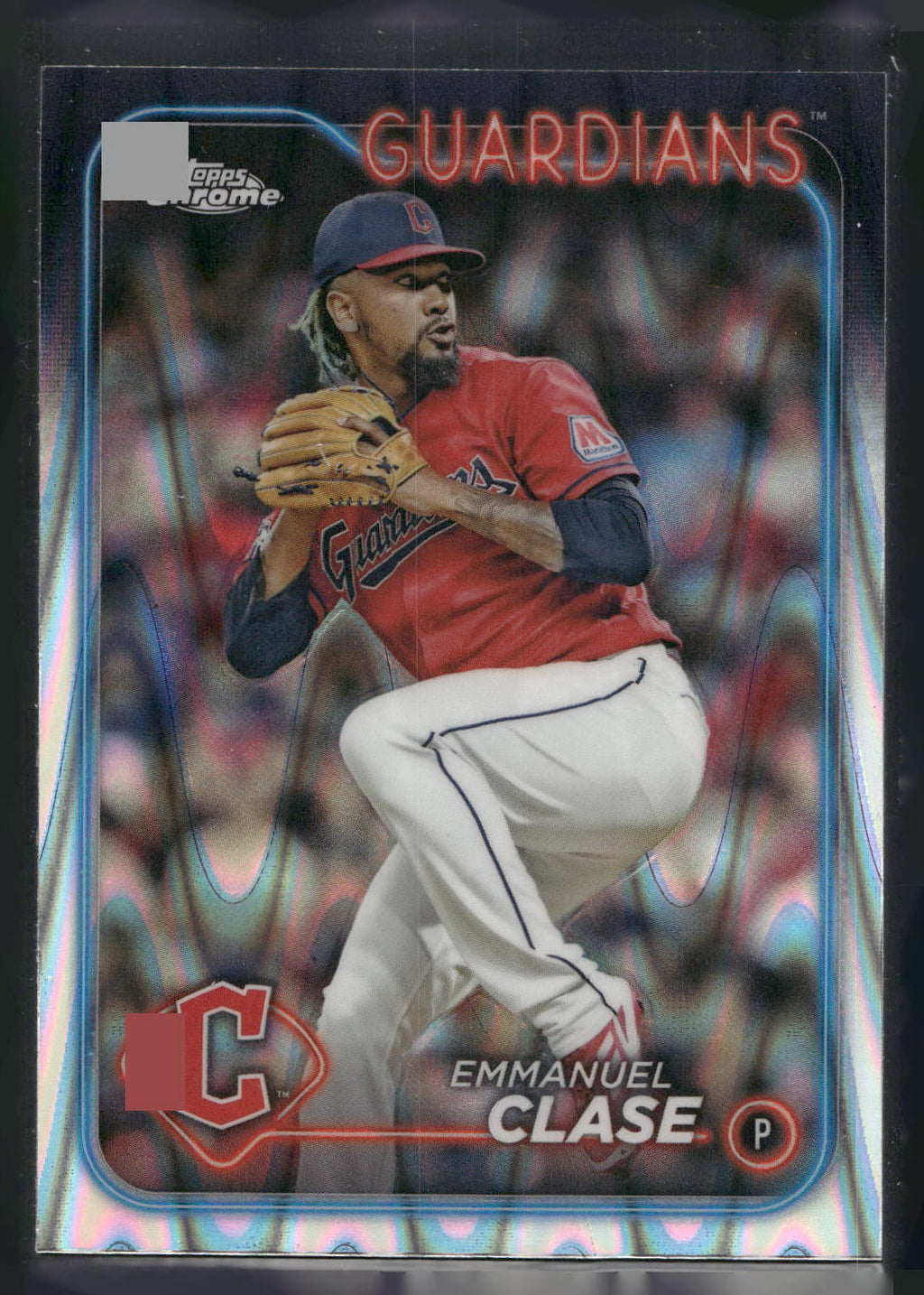 2024 Topps Chrome #166 Emmanuel Clase Raywave Refractors