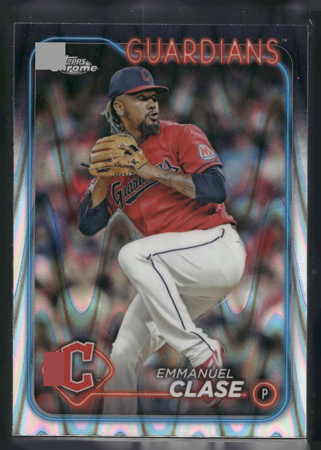 2024 Topps Chrome #166 Emmanuel Clase Raywave Refractors