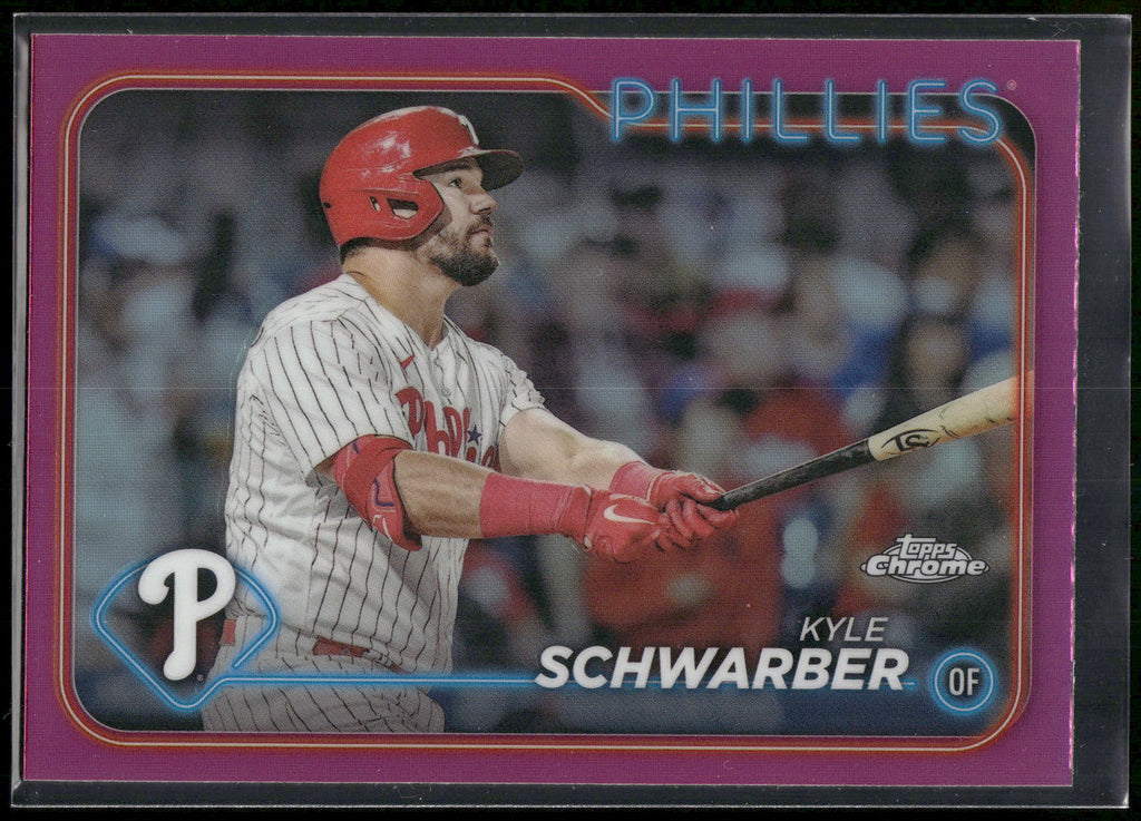 2024 Topps Chrome #71 Kyle Schwarber Pink Refractors