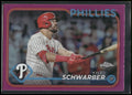 2024 Topps Chrome #71 Kyle Schwarber Pink Refractors