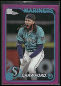 2024 Topps Chrome #14 J.P. Crawford Pink Refractors