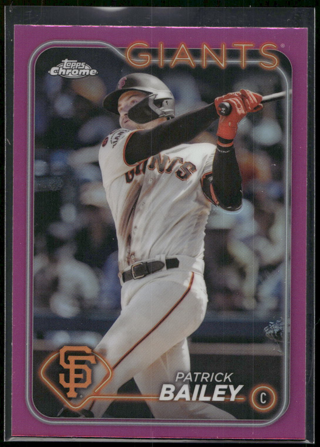2024 Topps Chrome #194 Patrick Bailey Pink Refractors