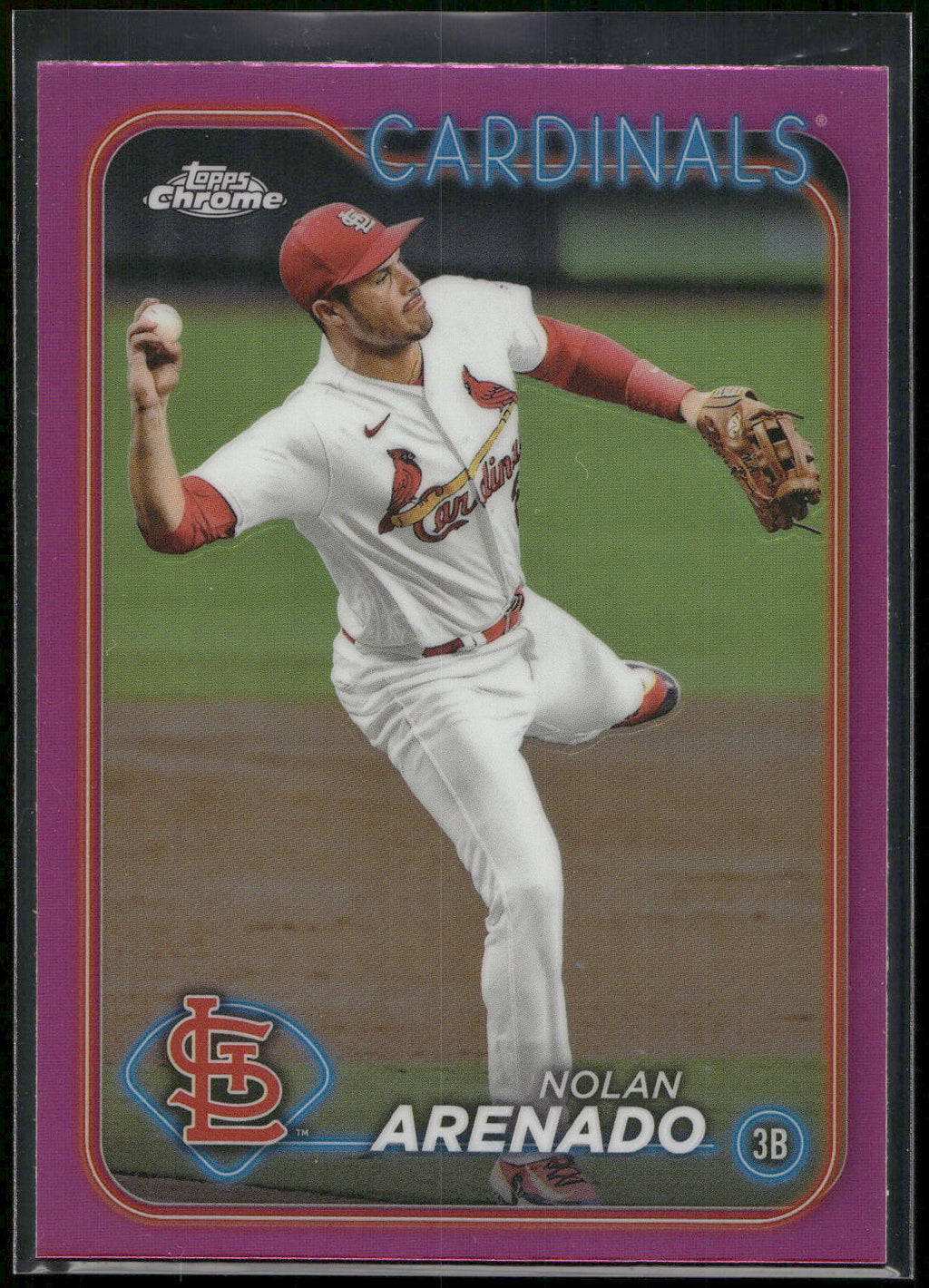 2024 Topps Chrome #215 Nolan Arenado Pink Refractors