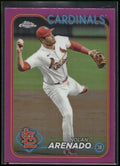 2024 Topps Chrome #215 Nolan Arenado Pink Refractors
