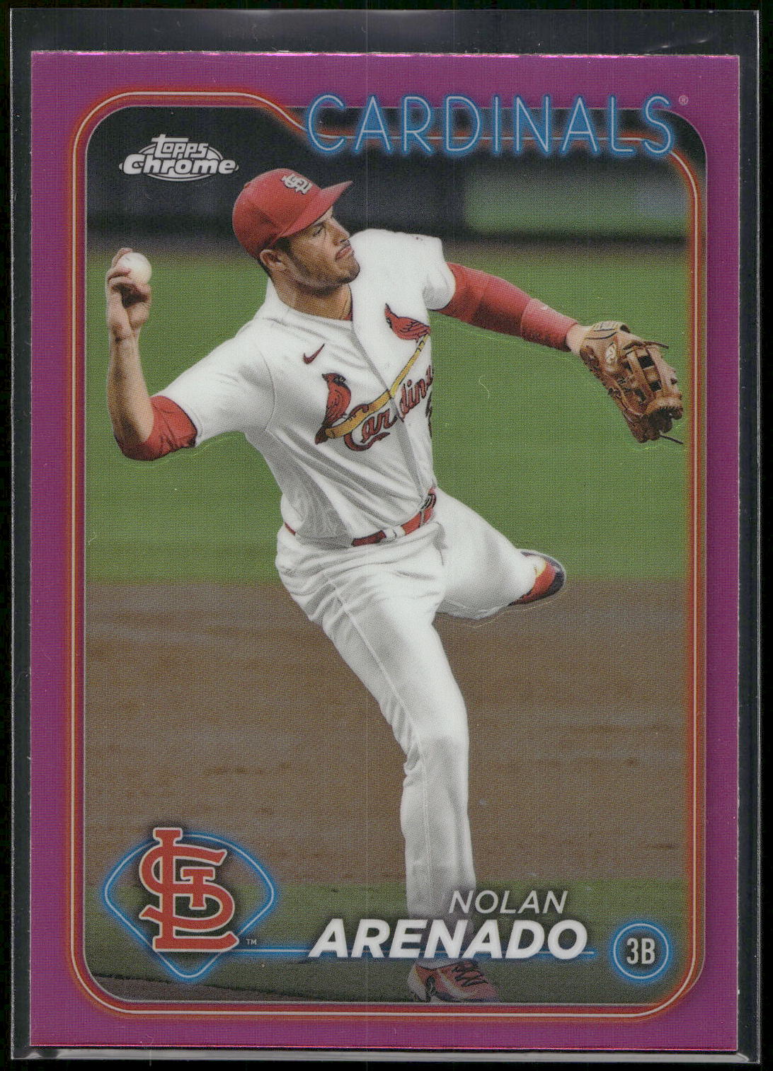 2024 Topps Chrome #215 Nolan Arenado Pink Refractors