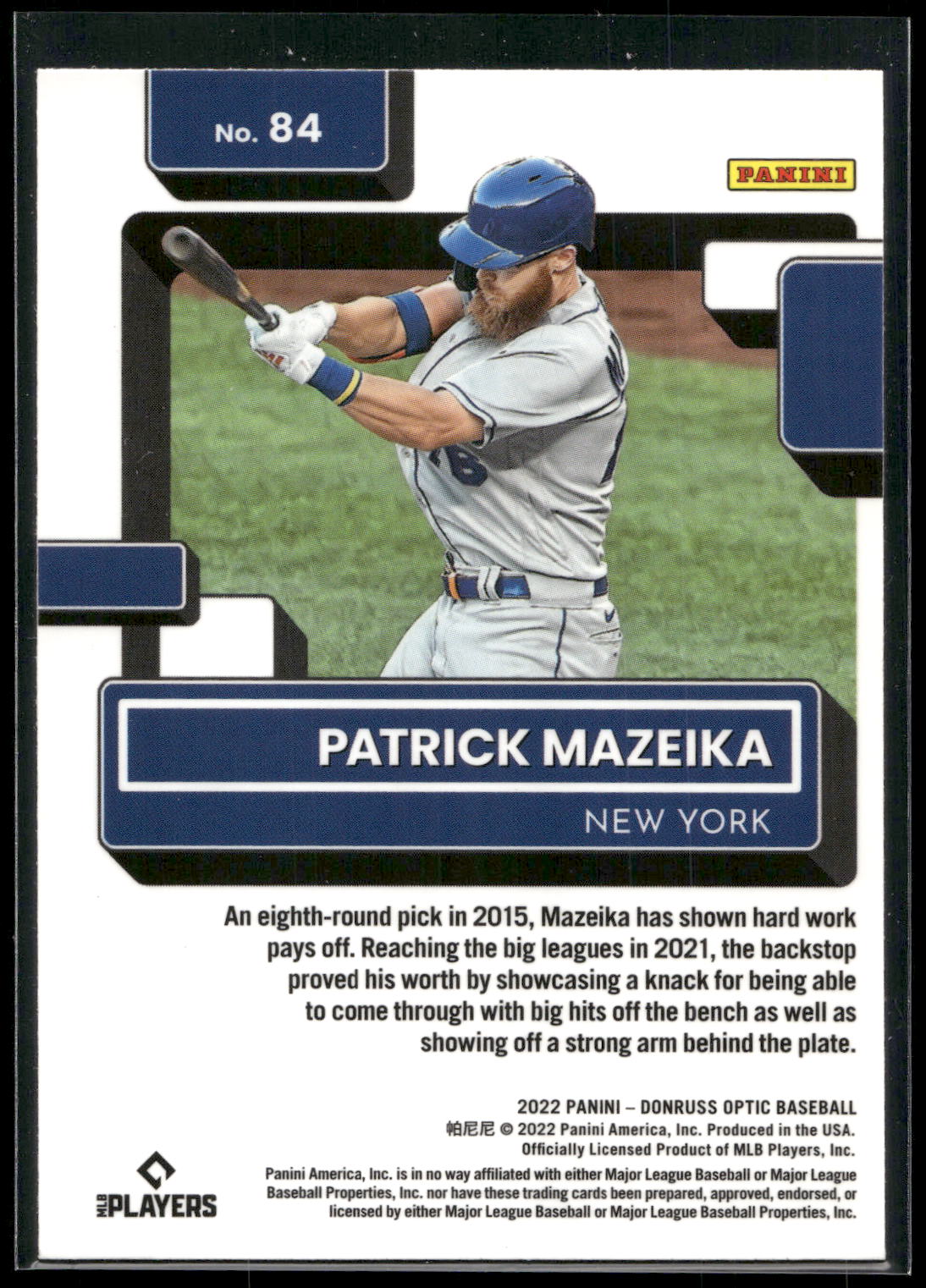 2022 Donruss Optic #84 Patrick Mazeika