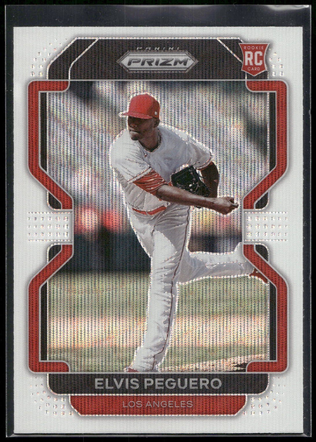 2022 Panini Prizm #145 Elvis Peguero White Wave Prizm