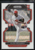 2022 Panini Prizm #145 Elvis Peguero White Wave Prizm
