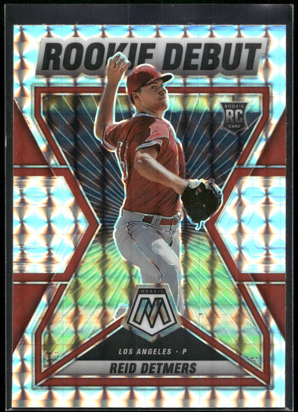 2022 Panini Mosaic #RD-11 Reid Detmers Rookie Debut Mosaic