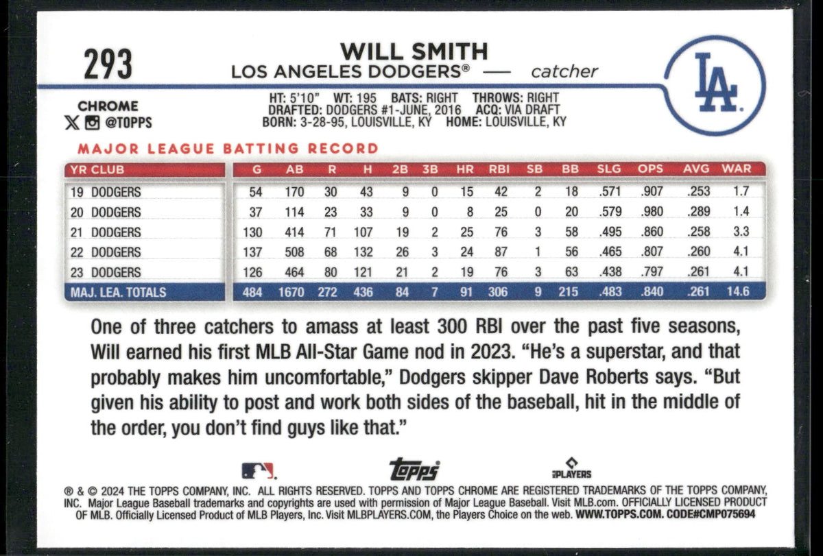 2024 Topps Chrome #293 Will Smith