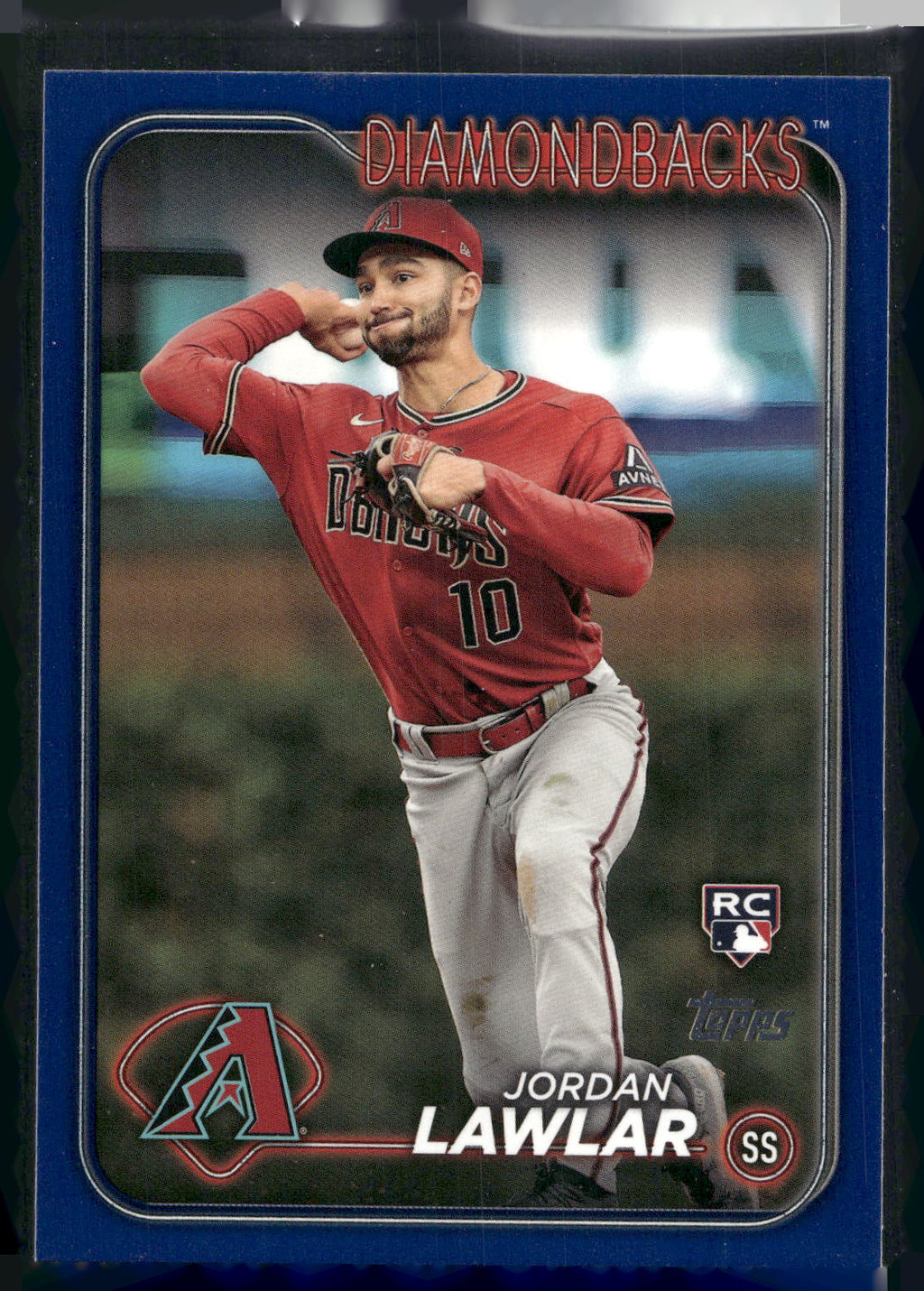 2024 Topps #451 Jordan Lawlar Royal Blue