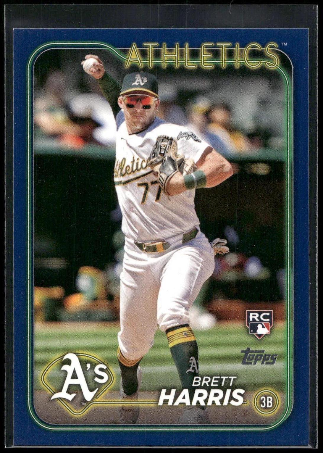 2024 Topps Update #US199 Brett Harris Royal Blue