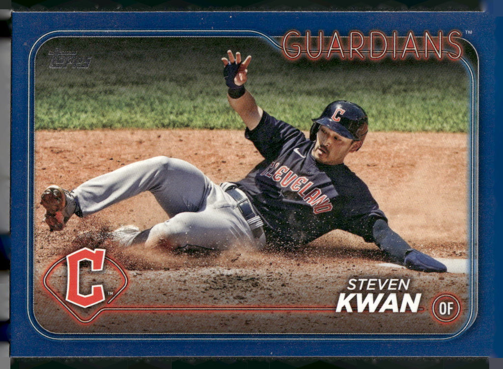 2024 Topps #312 Steven Kwan Royal Blue