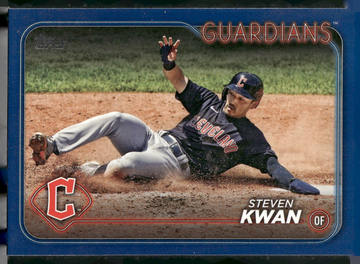 2024 Topps #312 Steven Kwan Royal Blue