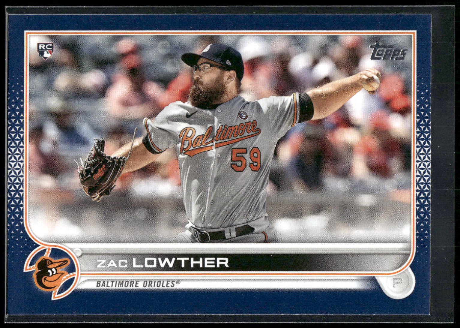 2022 Topps #133 Zac Lowther Royal Blue