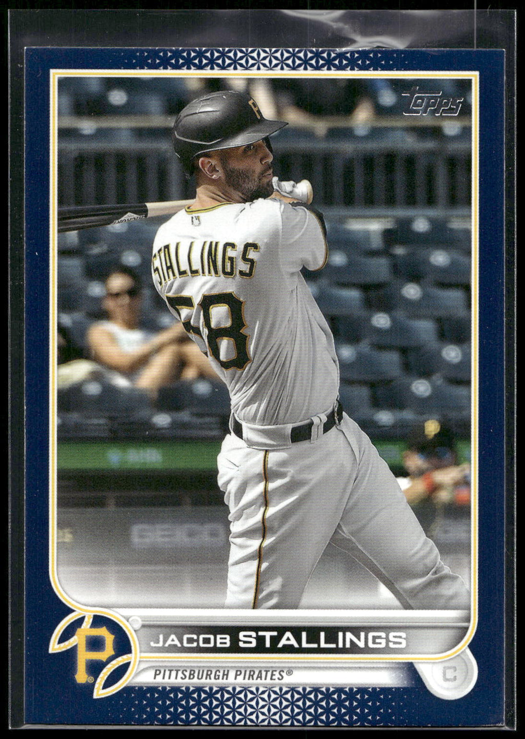 2022 Topps #286 Jacob Stallings Royal Blue