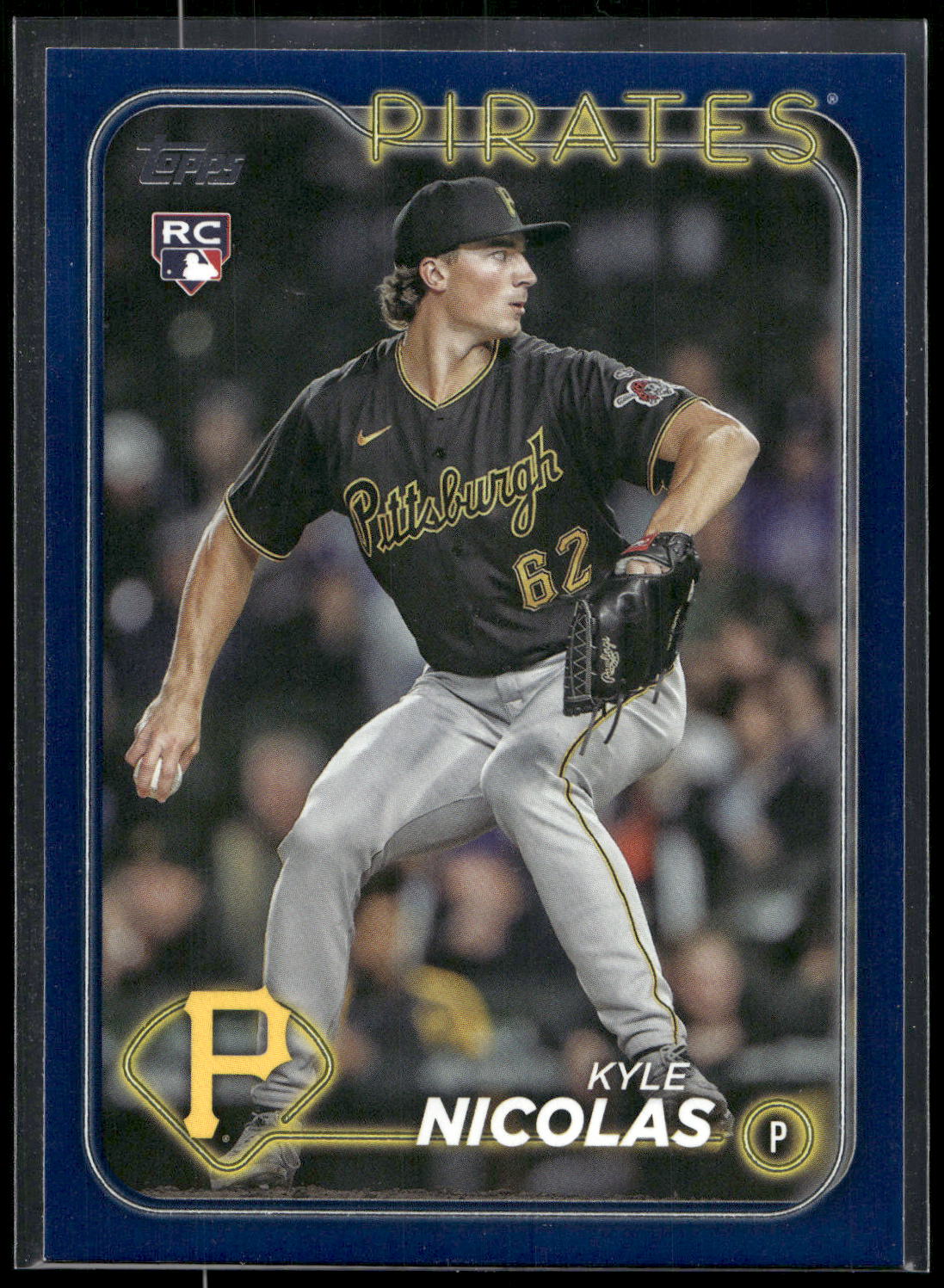 2024 Topps #408 Kyle Nicolas Royal Blue