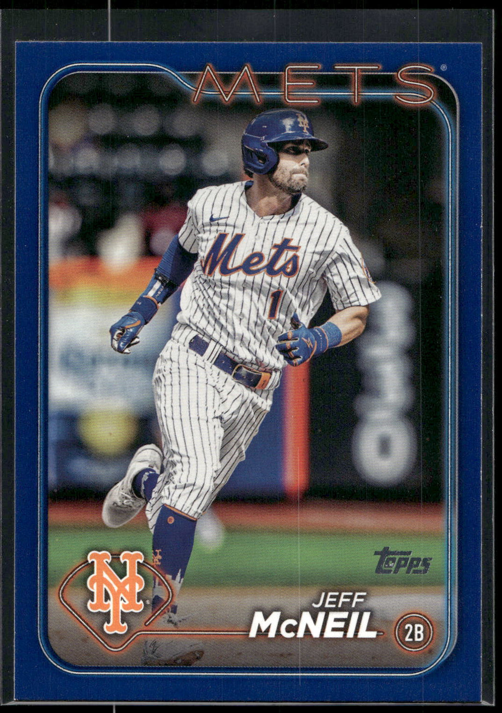 2024 Topps #582 Jeff McNeil Royal Blue