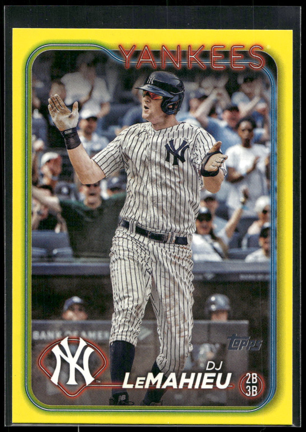 2024 Topps #641 DJ LeMahieu Yellow