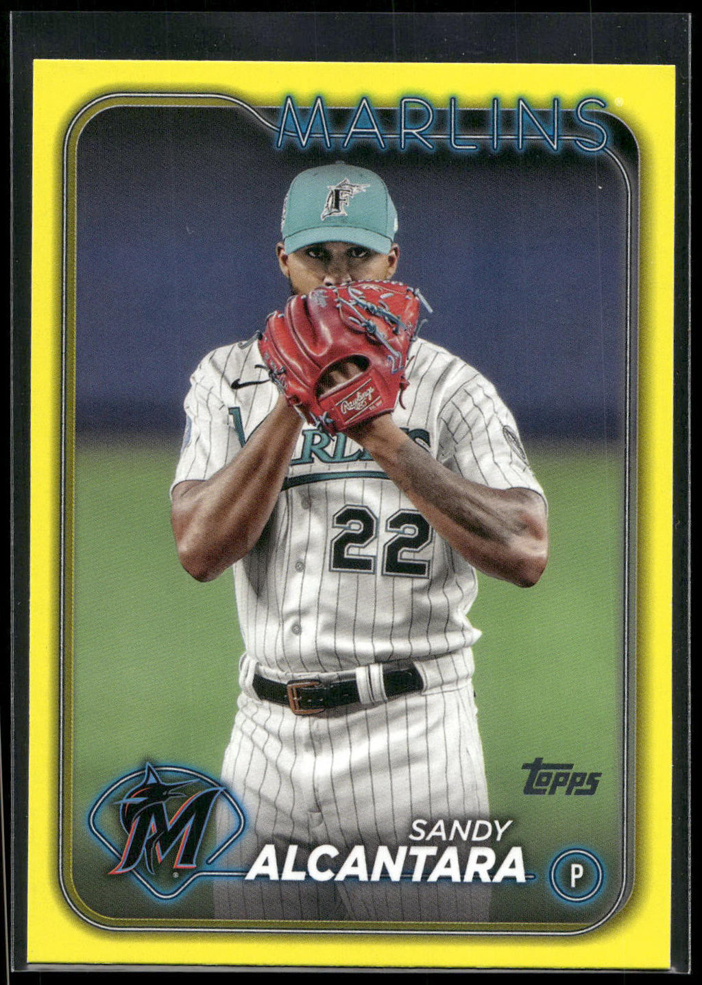 2024 Topps #636 Sandy Alcantara Yellow