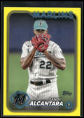 2024 Topps #636 Sandy Alcantara Yellow
