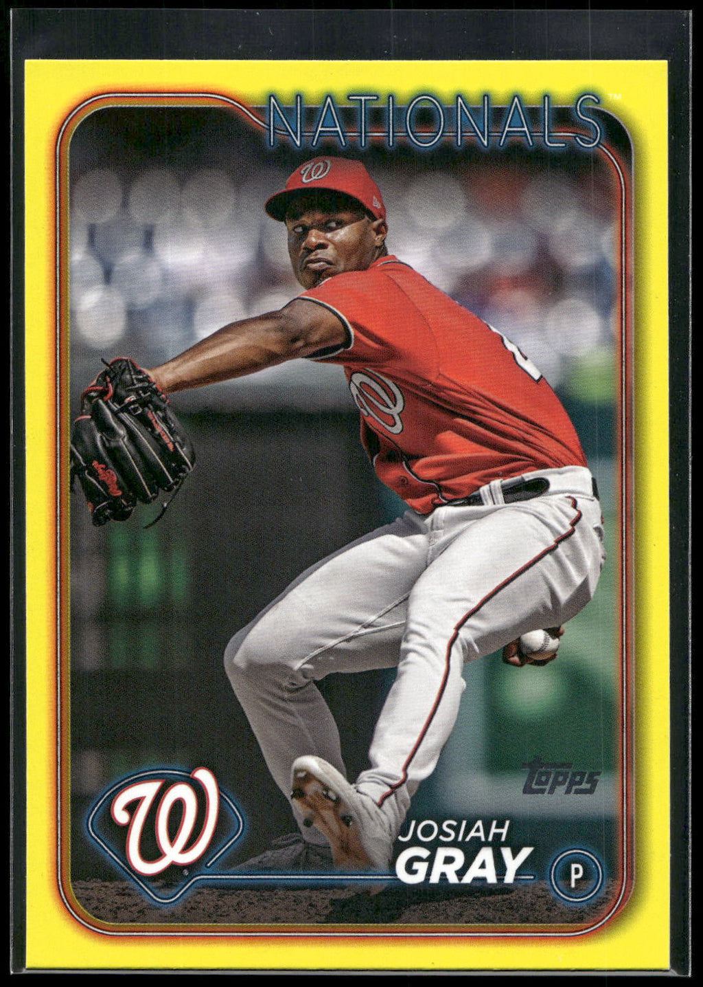 2024 Topps #402 Josiah Gray Yellow
