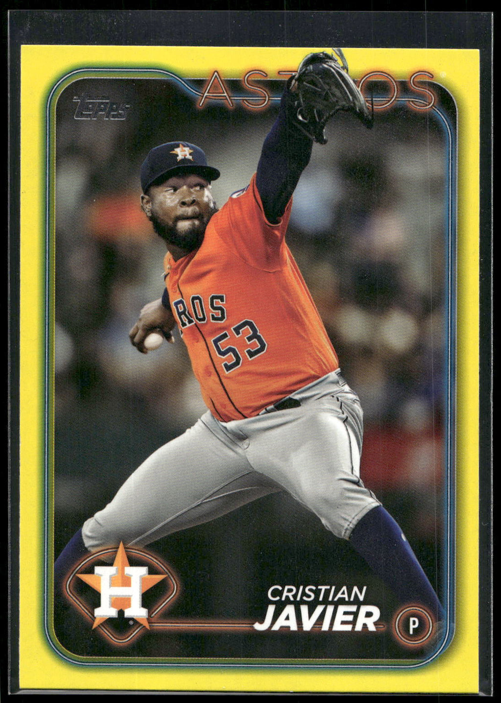 2024 Topps #269 Cristian Javier Yellow