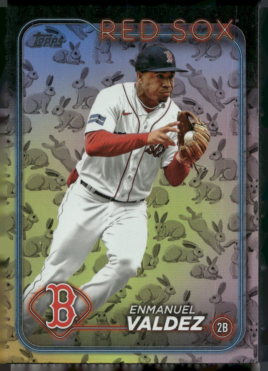 2024 Topps #300 Enmanuel Valdez Holiday Rabbits