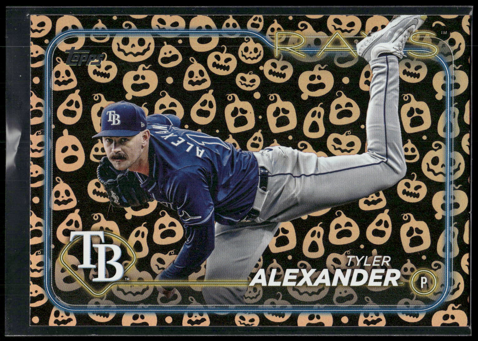2024 Topps Update #US235 Tyler Alexander Holiday Jack O'Lanterns