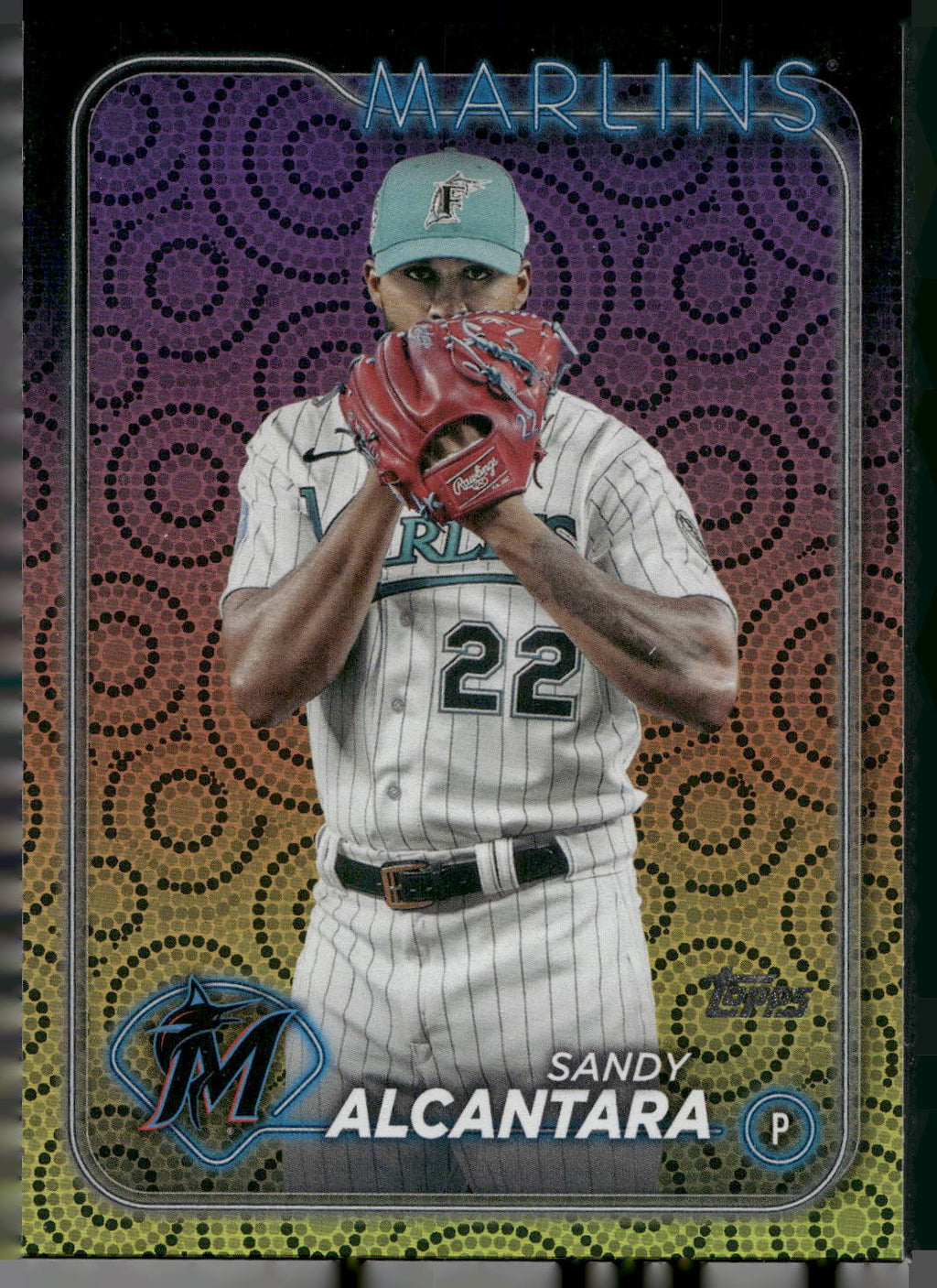 2024 Topps #636 Sandy Alcantara Holiday
