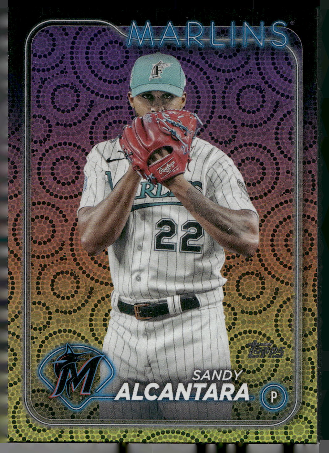 2024 Topps #636 Sandy Alcantara Holiday