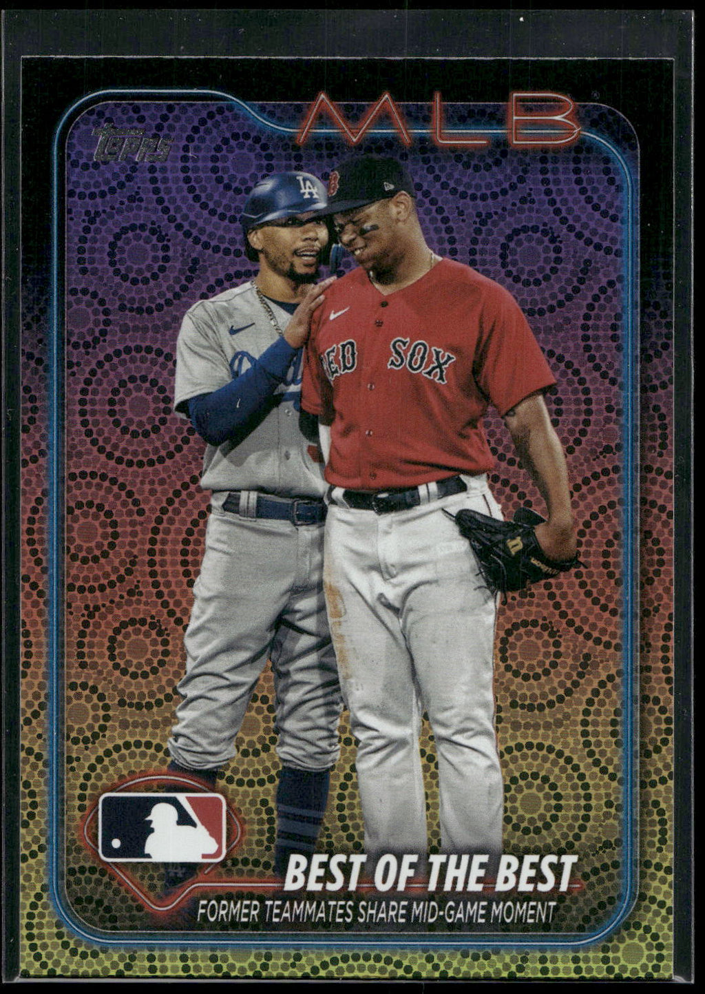 2024 Topps #424 Best Of The Best (Mookie Betts / Rafael Devers) Holiday