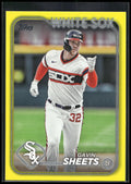 2024 Topps #629 Gavin Sheets Yellow