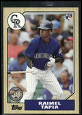 2017 Topps #87-122 Raimel Tapia 1987 Topps Baseball 30th Anniversary
