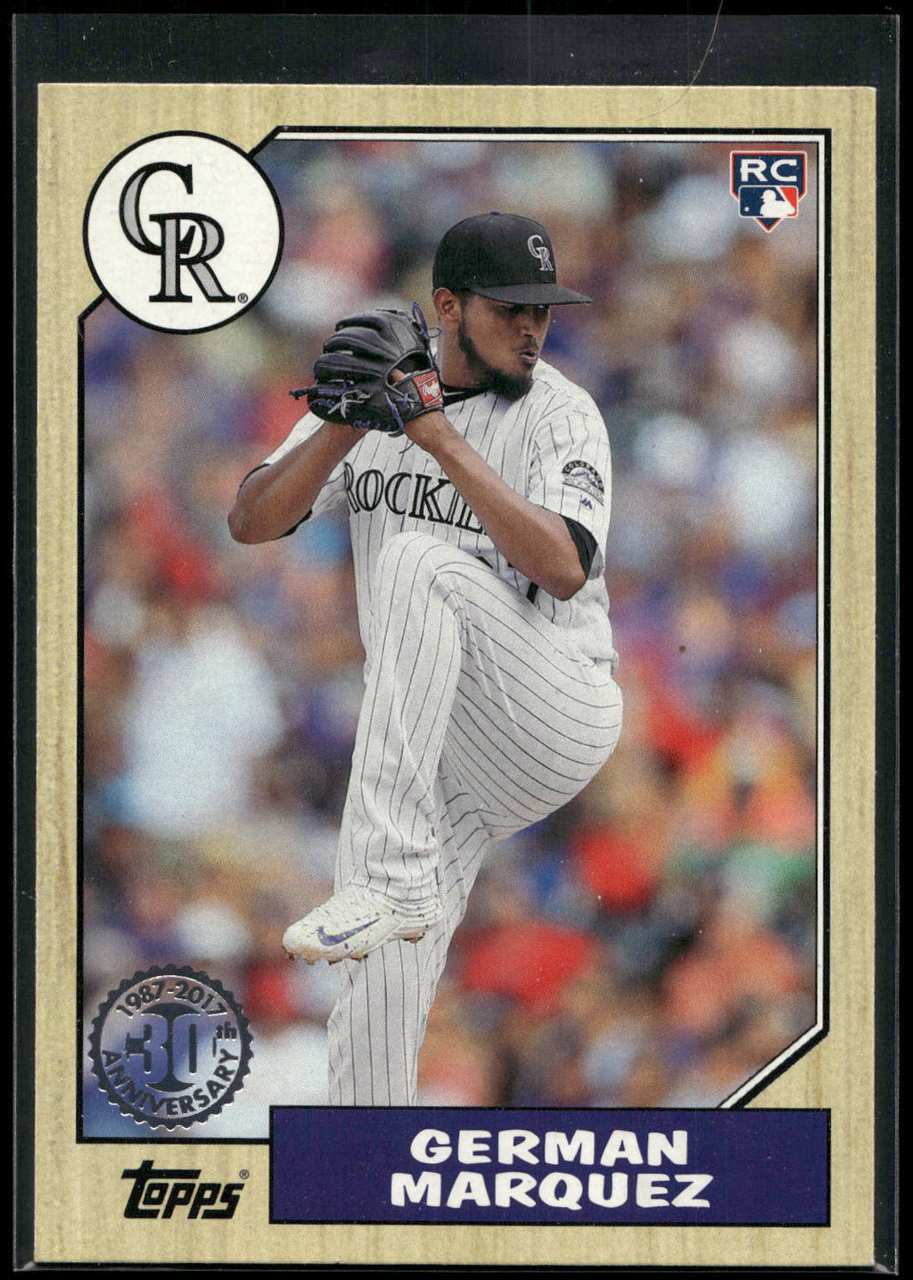 2017 Topps #87-166 German Marquez 1987 Topps Baseball 30th Anniversary