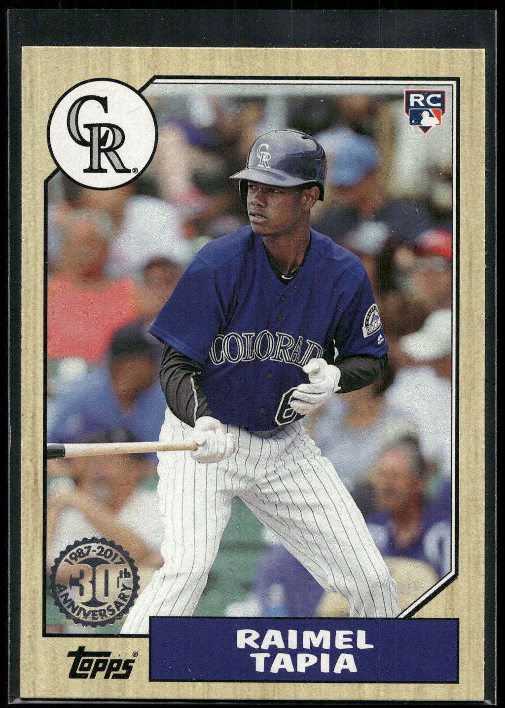 2017 Topps #87-122 Raimel Tapia 1987 Topps Baseball 30th Anniversary