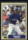 2017 Topps #87-122 Raimel Tapia 1987 Topps Baseball 30th Anniversary