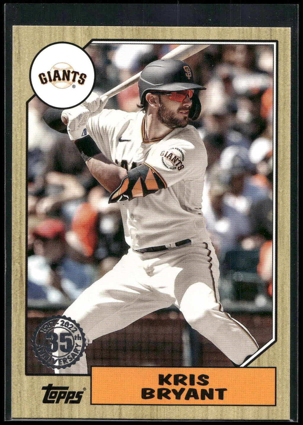2022 Topps #T87-73 Kris Bryant 1987 Topps Baseball 35th Anniversary (Series One)