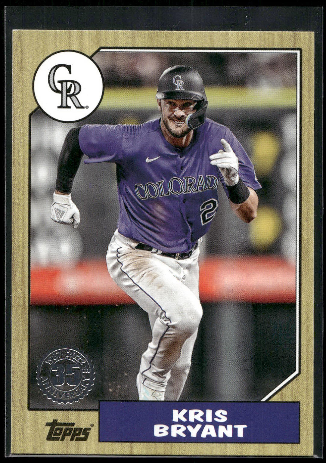 2022 Topps Update #87TBU-30 Kris Bryant 1987 Topps Baseball 35th Anniversary