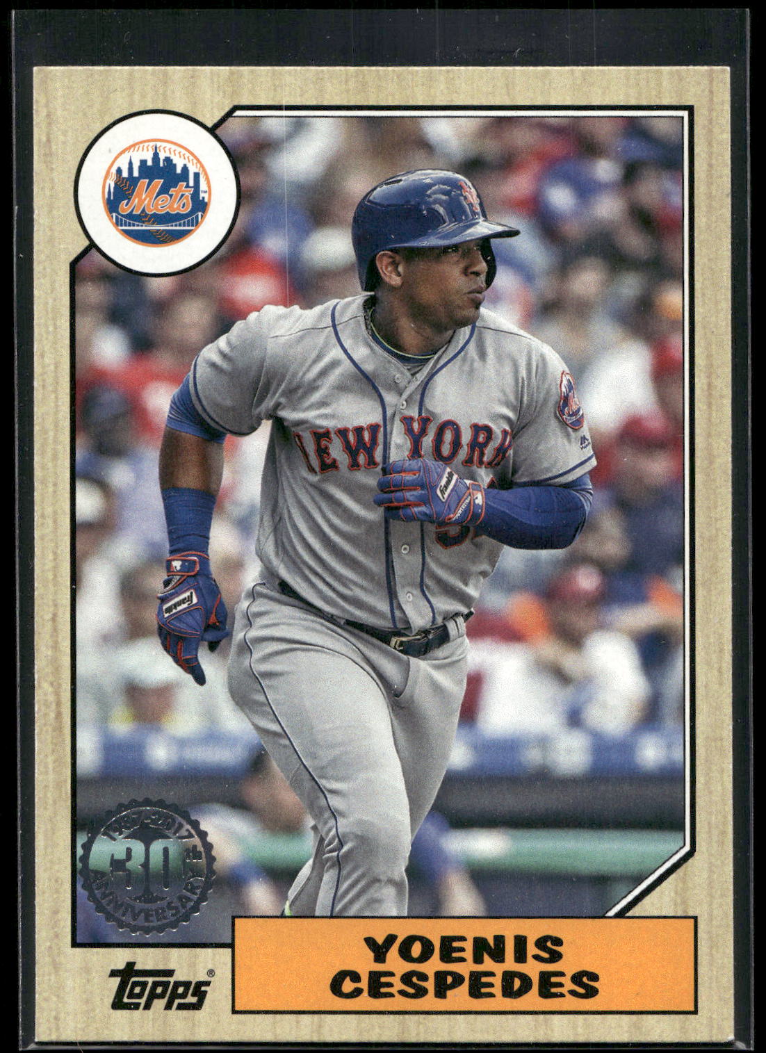 2017 Topps #87-24 Yoenis Cespedes 1987 Topps Baseball 30th Anniversary