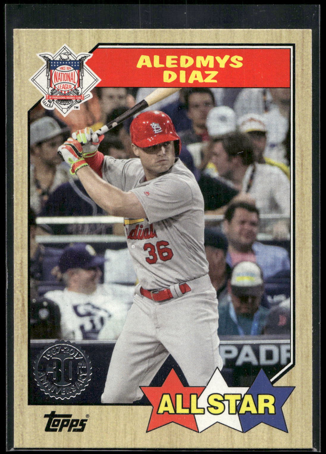 2017 Topps #87-181 Aledmys Diaz 1987 Topps Baseball 30th Anniversary