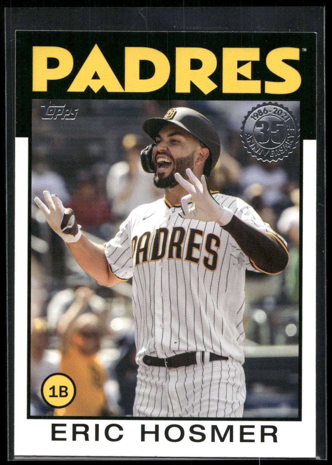 2021 Topps Update #86B-5 Eric Hosmer 1986 Topps Baseball 35th Anniversary