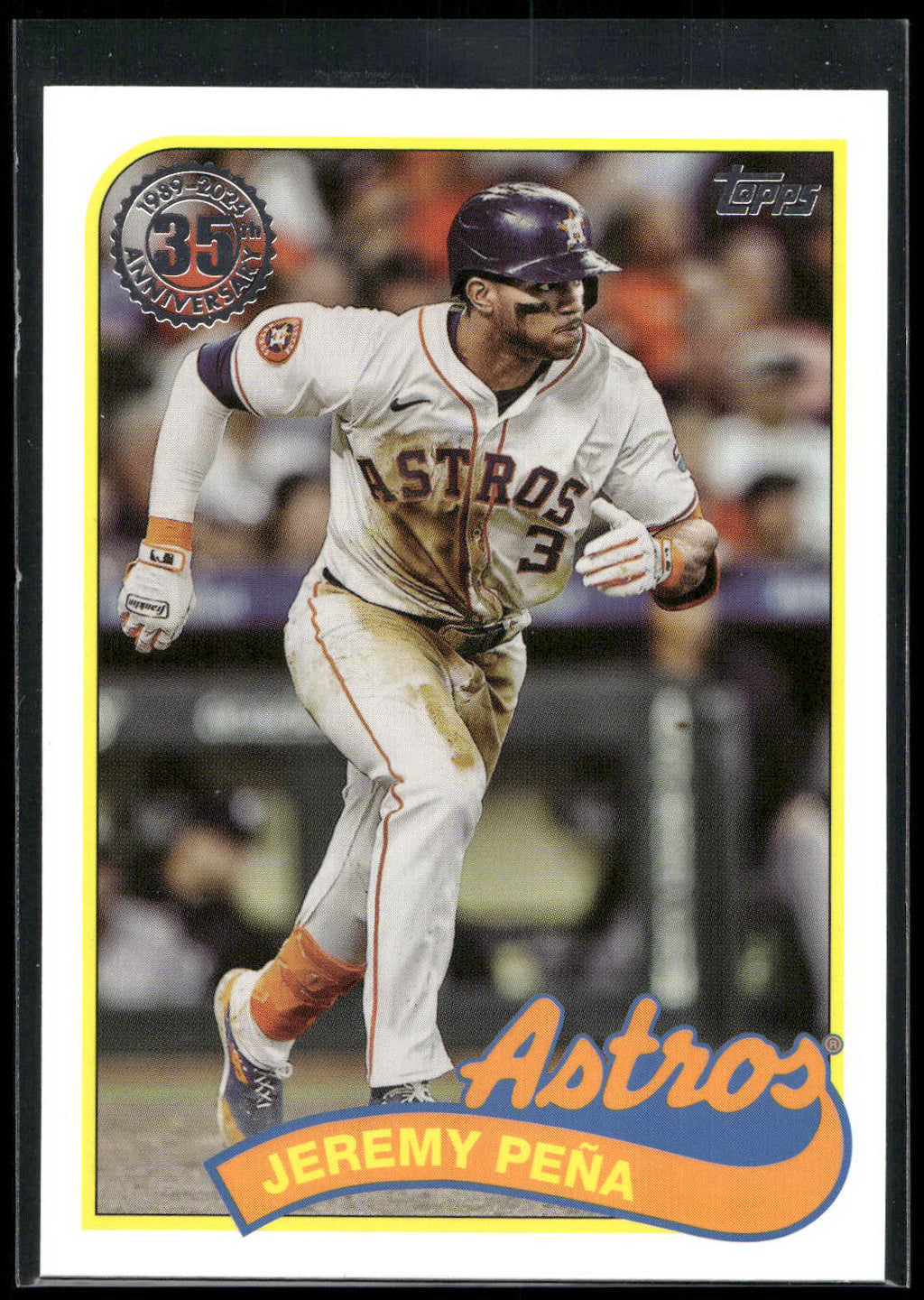 2024 Topps Update #89US-17 Jeremy Peña 1989 Topps Baseball 35th Anniversary