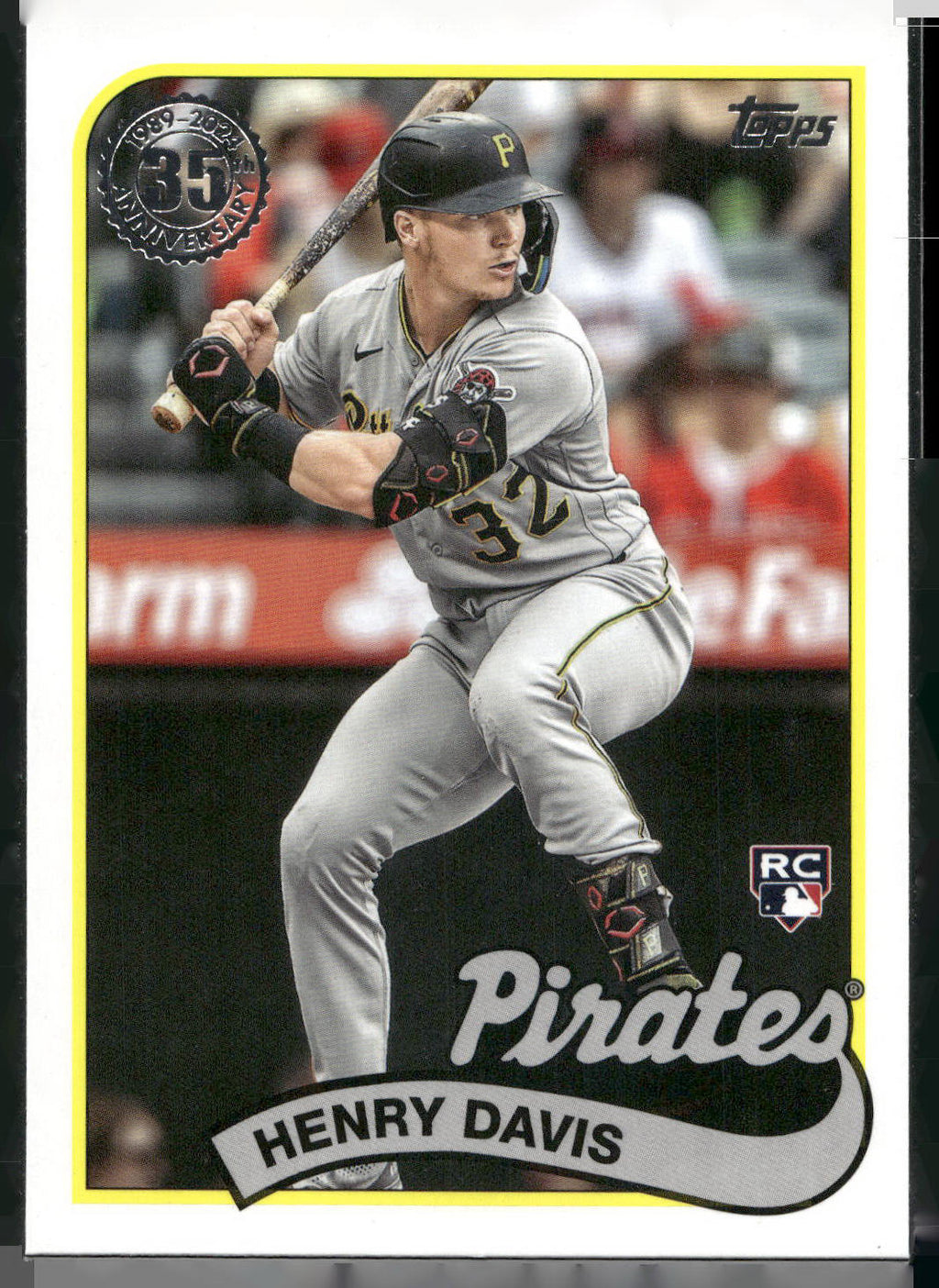 2024 Topps #89B-28 Henry Davis 1989 Topps Baseball 35th Anniversary (Series One)