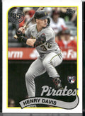 2024 Topps #89B-28 Henry Davis 1989 Topps Baseball 35th Anniversary (Series One)